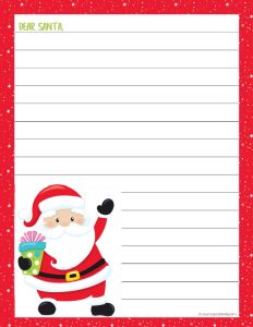 free printable letters from santa claus templates