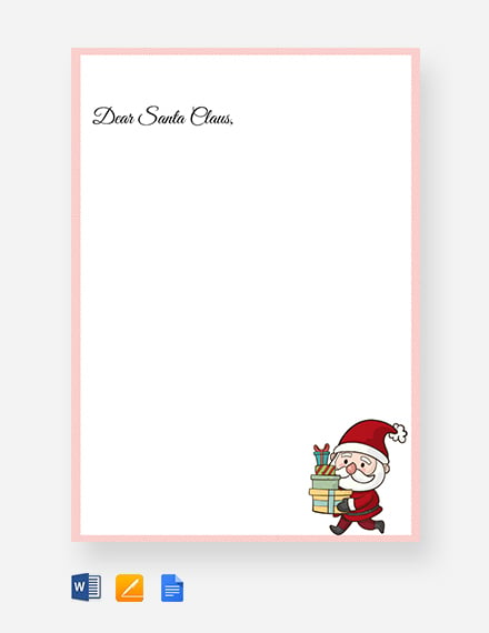 free printable letters from santa claus templates