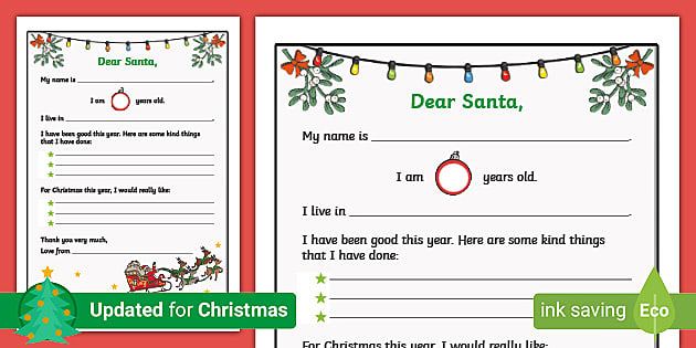 free printable letters from santa ireland