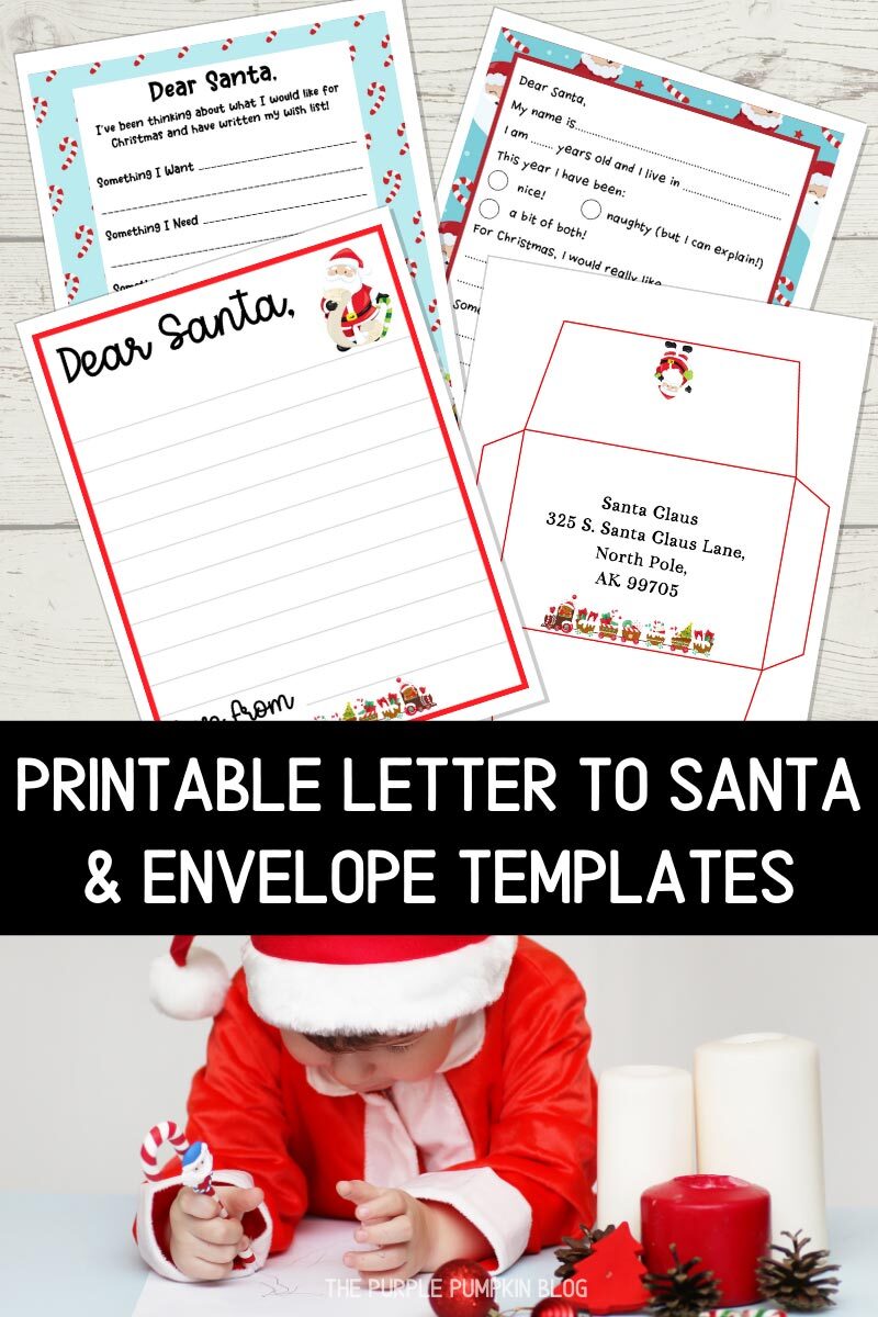 Free Printable Letter to Santa &  Envelope Templates!