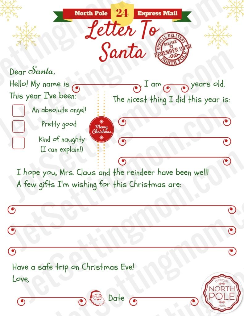 free printable letters from santa ireland