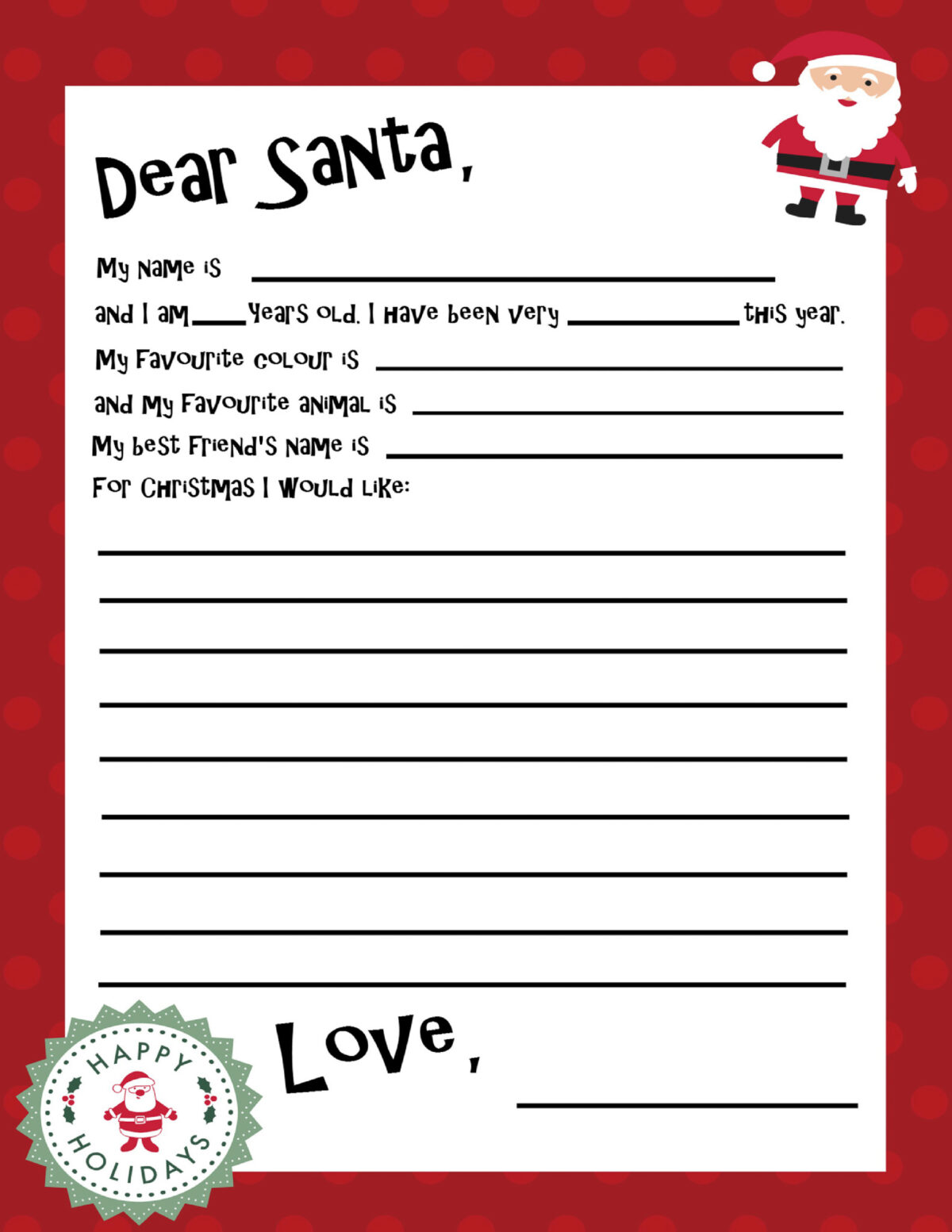 free printable letters from santa pdf