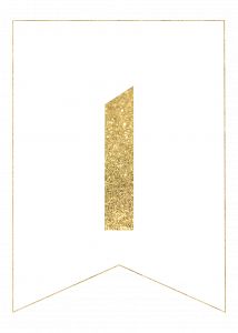 free printable letters gold