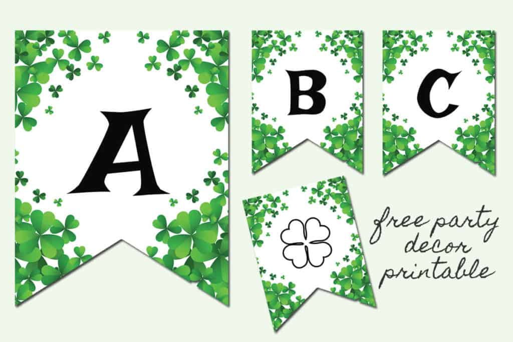 free printable letters green