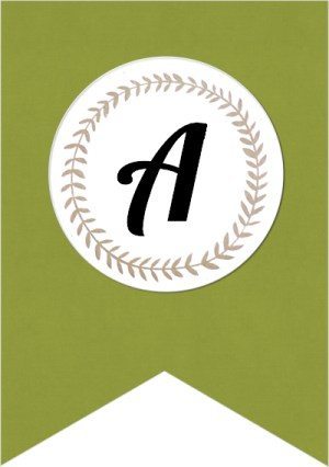 free printable letters green