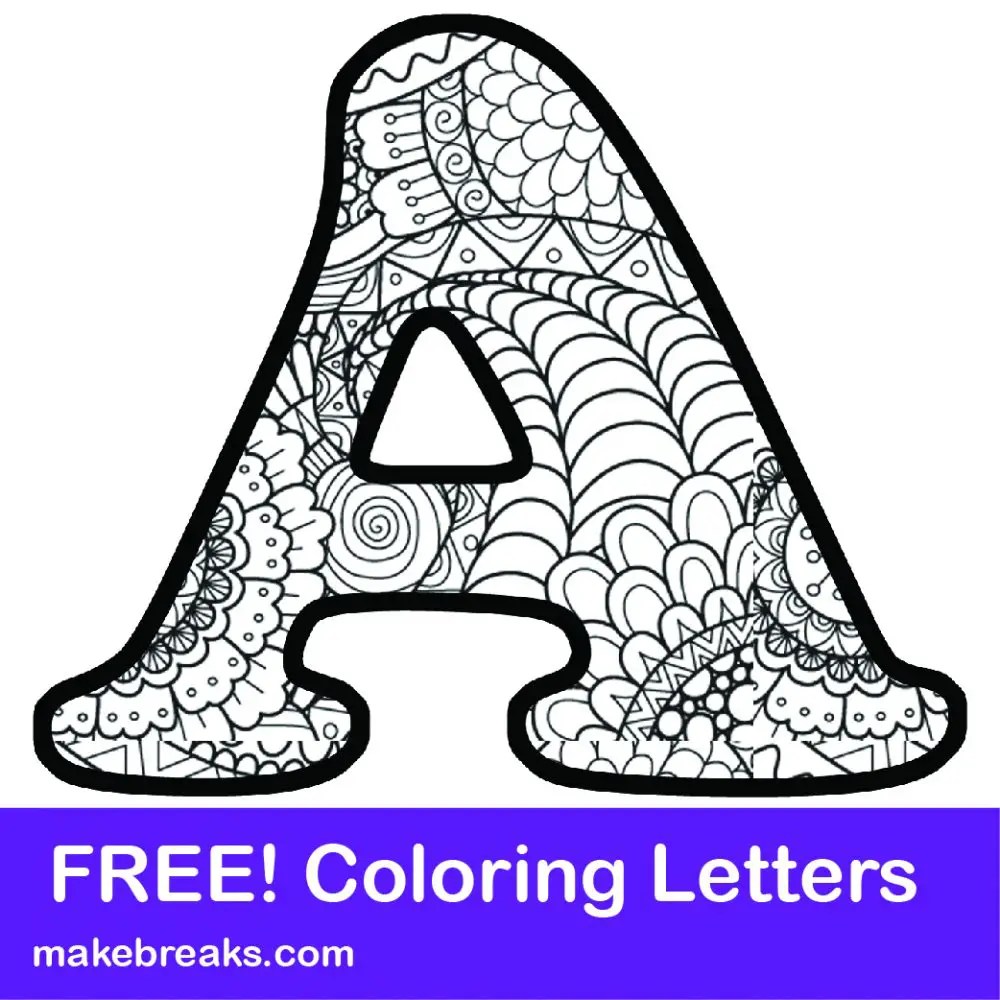 free printable letters in color