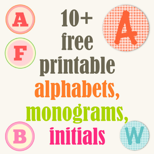 free printable letters martha stewart