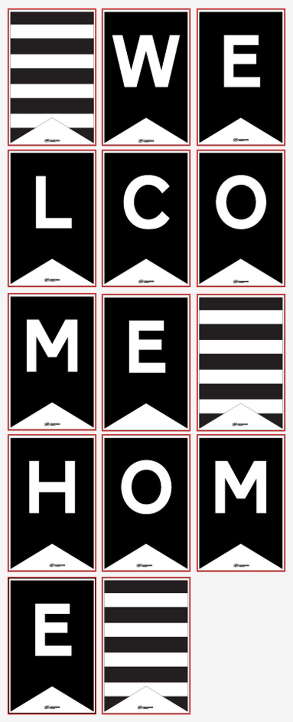 Free Welcome Home Banner - Paging Supermom