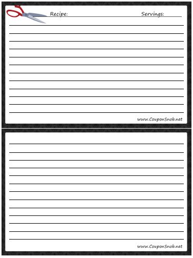 Free Printable Family Recipe Card {Editable PDF} — Krafty Planner