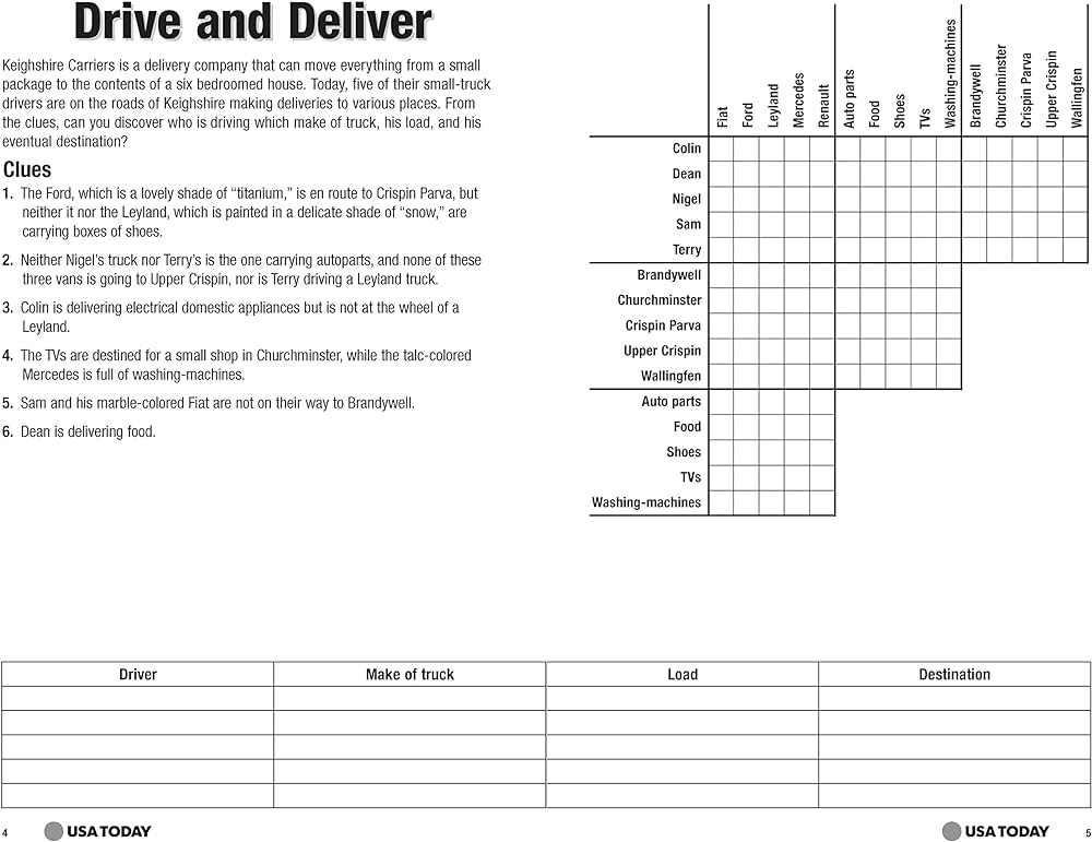 usa-today-logic-super-challenge-2-200-puzzles-usa-today-puzzles-volume-31-usa-today-9781524860387-amazon-com-books-worksheets-library for Free Printable Number Puzzles For Adults USA TODAY Logic Super Challenge 2: 200 Puzzles (USA Today Puzzles) (Volume 31): USA TODAY: 9781524860387: Amazon.com: Books - Worksheets Library for Free Printable Number Puzzles For Adults