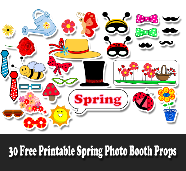 free printable london photo booth props