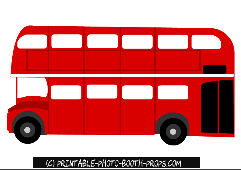 free printable london photo booth props
