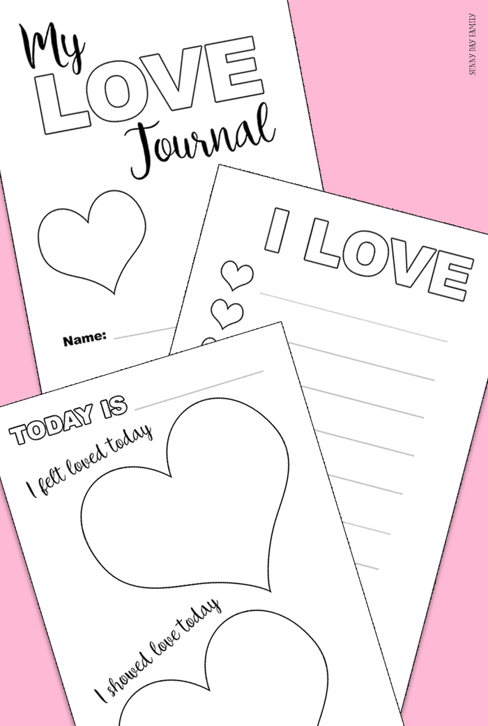 free printable love journal