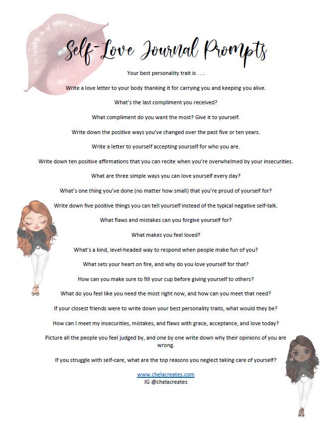 free printable love journal
