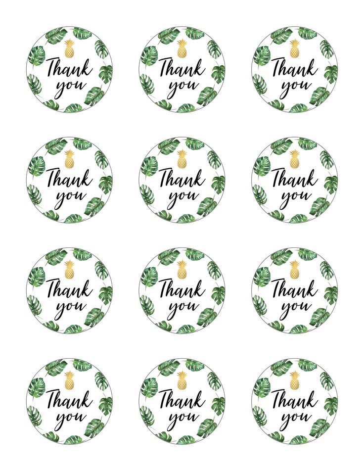 free printable luau gift tags