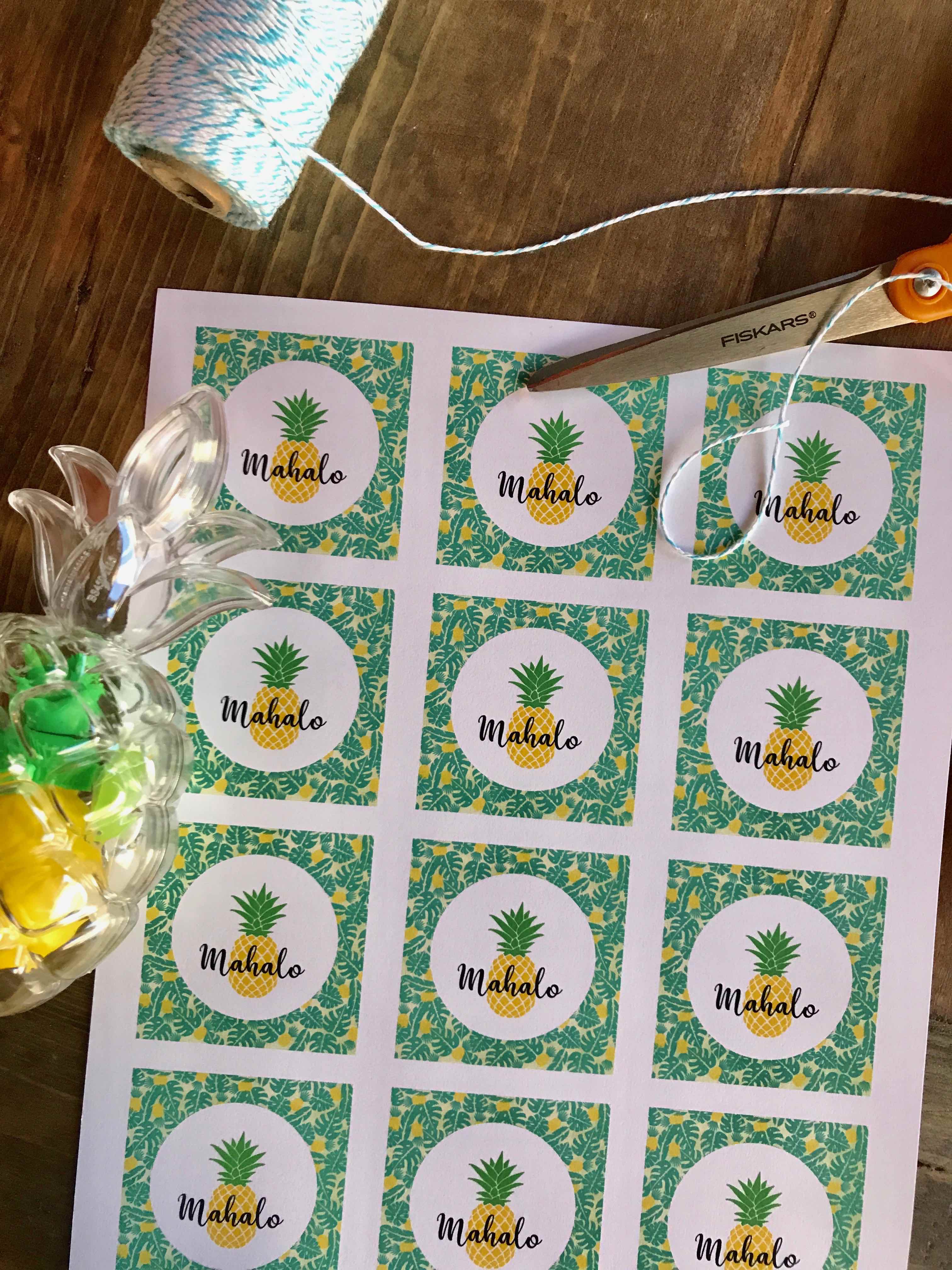 Free Printable Mahalo Tags - Everyday Party Magazine