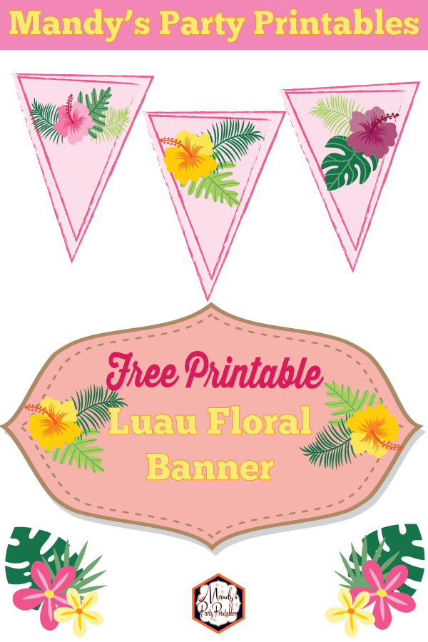 free printable luau gift tags