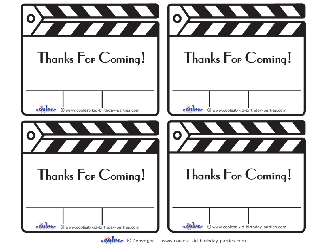 free printable luau thank you cards