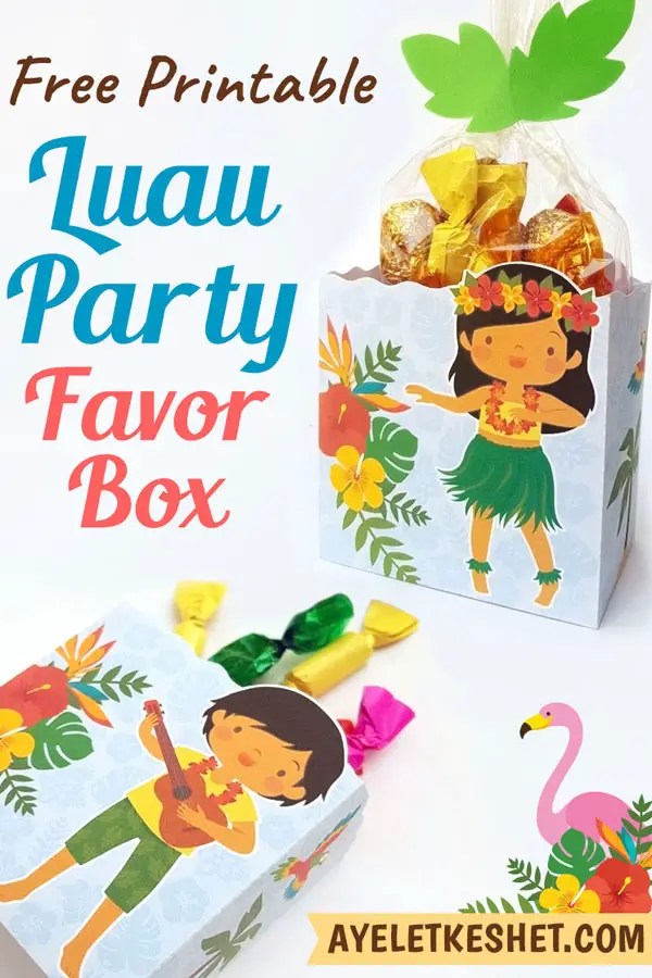 free printable luau thank you tags
