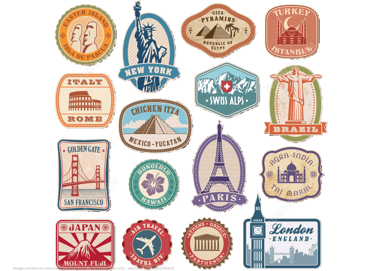 free printable luggage stickers