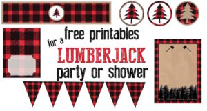 free printable lumberjack party invitations