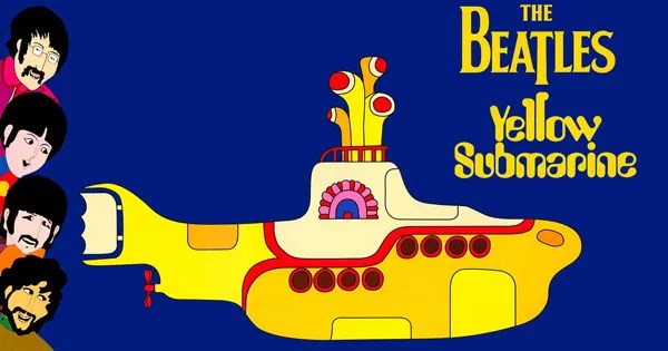 free printable lyrics yellow submarine