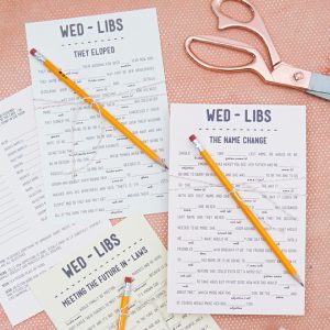 free printable mad libs for wedding reception