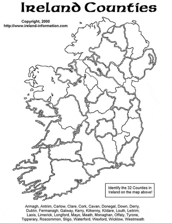 Maps Of Ireland | Printable Irish County Maps - Worksheets Library maps-of-ireland-printable-irish-county-maps-worksheets-library