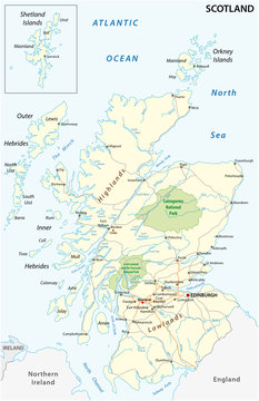 free printable map of scotland