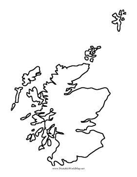 free printable map of scotland