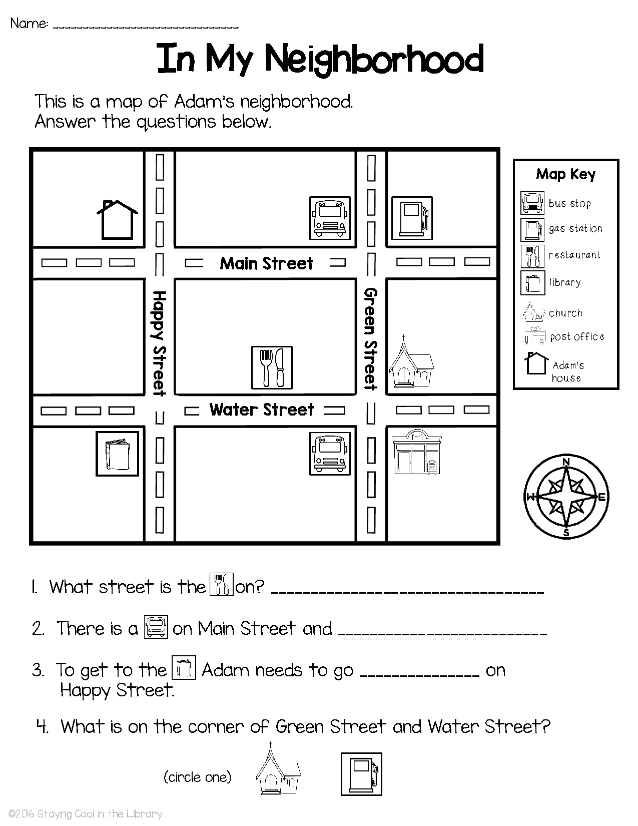 Map Skills Worksheets Worksheets Library