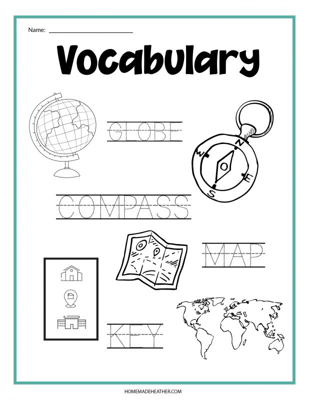 Free Map Activity Printables for Little Explorers » Homemade Heather