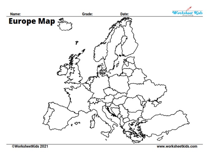 Lets Travel the World: Free Printable Blank Maps for Grades 3 to 8