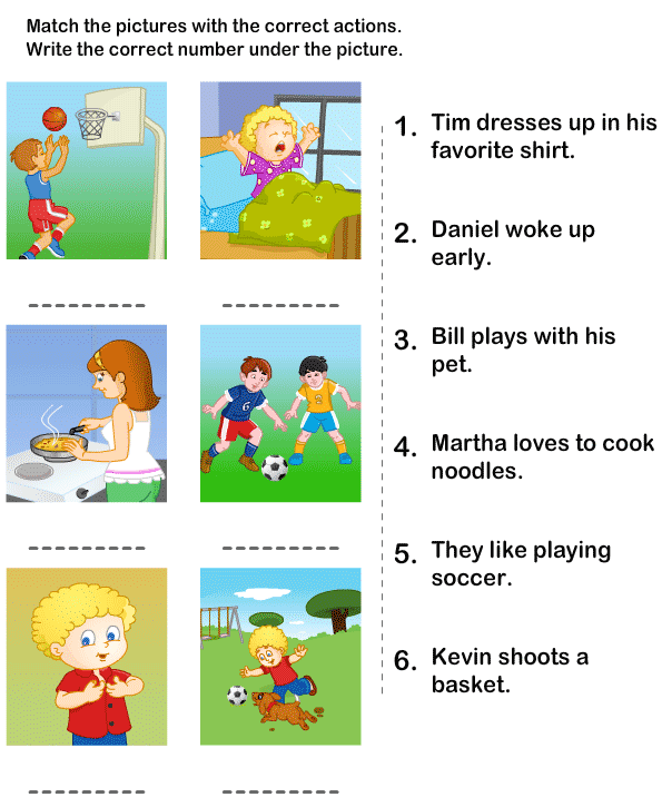 free printable matching worksheet