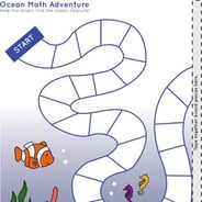 free printable math board games for kindergarten
