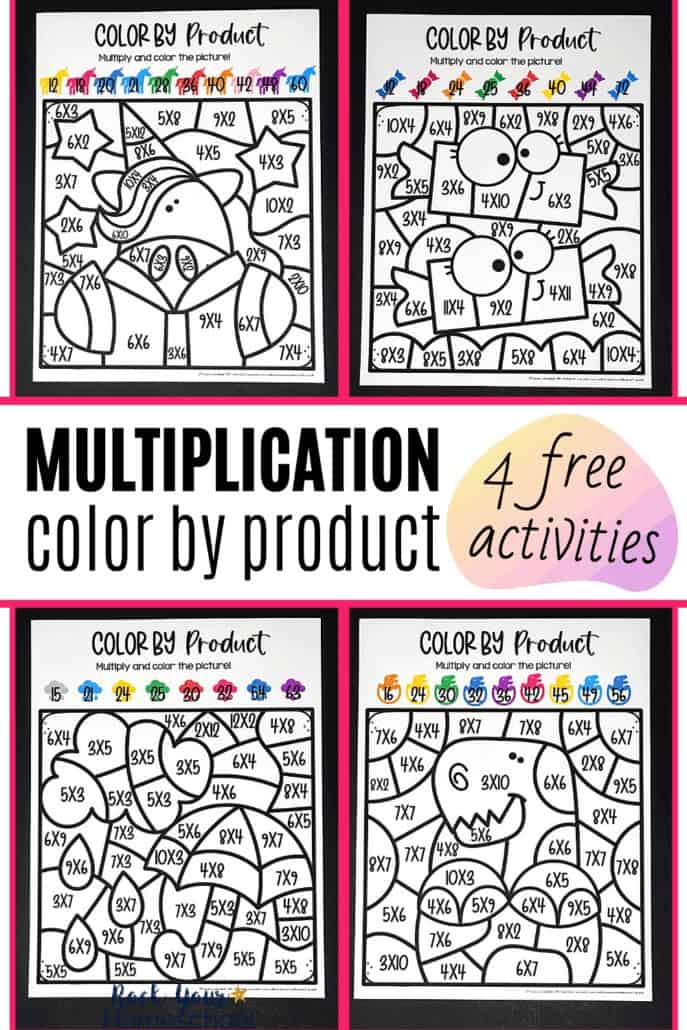 free printable math coloring worksheet