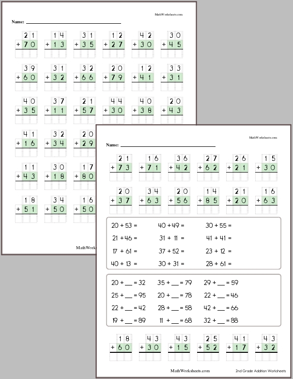 free printable math worksheet 50 problems