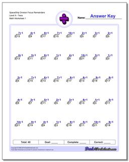 free printable math worksheet division
