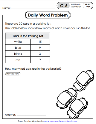 Free free printable math worksheet for 3rd grade word problems ...