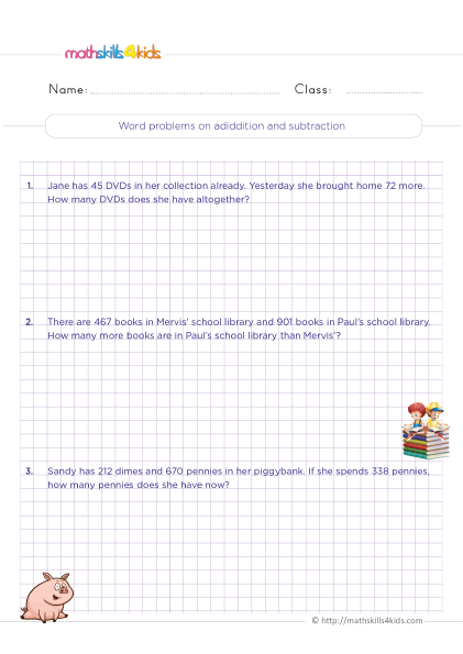 Free printable mixed operations math worksheets for 3rd graders