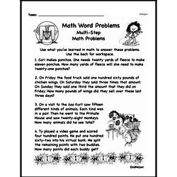 Word Problems Worksheets - Free Printable Math PDFs | edHelper.com