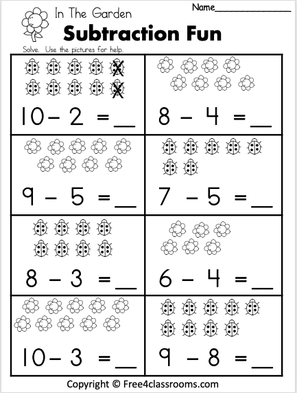 free printable math worksheets double digit subtraction