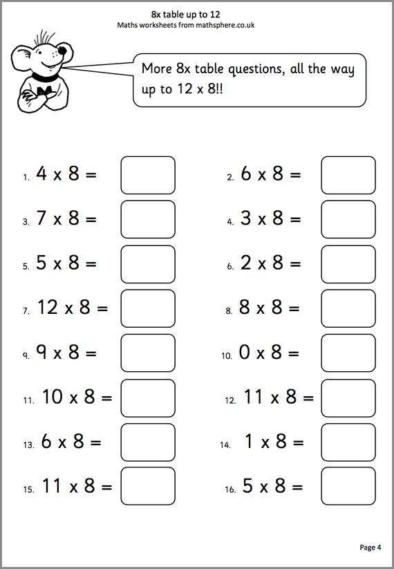 Maths Worksheets For Year 3