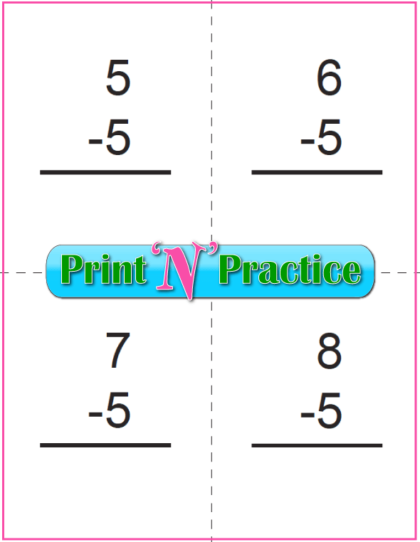 free printable maths worksheets subtraction