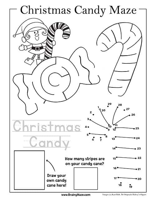 Free Printable Christmas Mazes -Worksheets Library