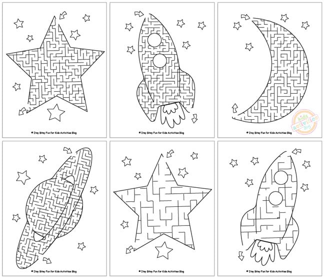 free printable mazes for kindergarten