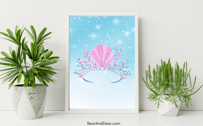 free printable mermaid wall art