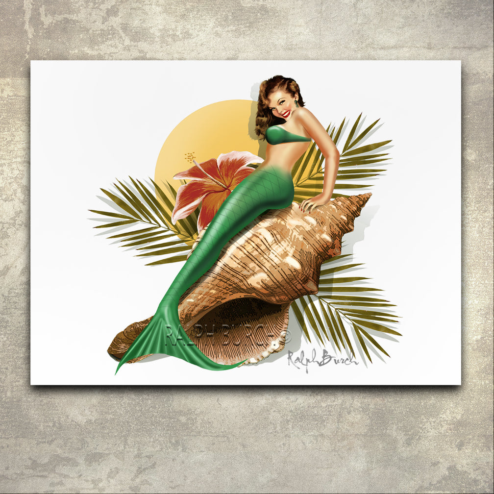 Tropical Mermaid Wall Art by Ralph Burch - RALPH BURCH