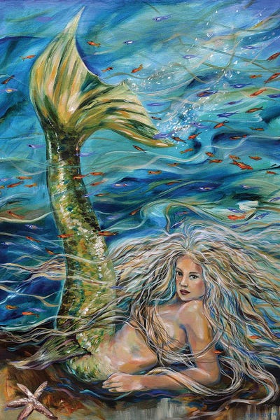 free printable mermaid wall art
