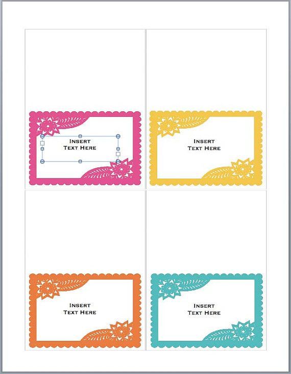 free printable mexican place cards